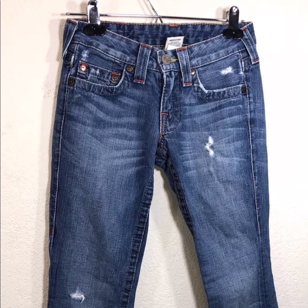 True Religion Low Rise Buddha Jeans Size 25